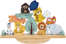 gioco di equilibrio safari in legno per bambini 2+