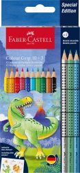 Pastelli Faber-Castell Colour Grip Dinosauro 10+3
