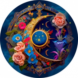 Puzzle di legno Fiore Lunare 505 pezzi