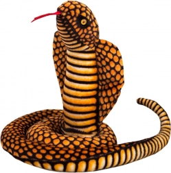 Serpente di peluche cobra reale marrone 100 cm