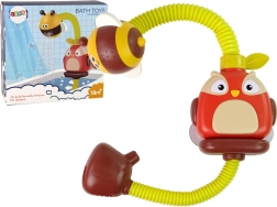 Giocattolo da bagno gufetto con doccetta a forma di ape