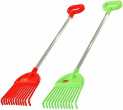 Rastrello per bambini con manico in metallo
