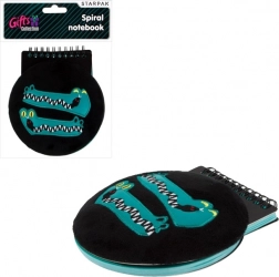 taccuino di peluche coccodrillo