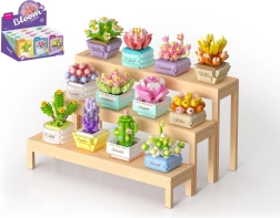 Mini set di costruzione KOCO succulenta in vaso – fiore decorativo a mattoncini