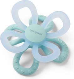 Massaggiagengive in silicone Babyono Flower blu