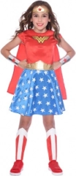 Costume da bambina Wonder Woman per bambini 8-10 anni