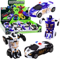 Auto Robot 2v1 Auto della Polizia Sportiva