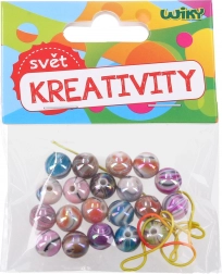 Perline colorate su cordino