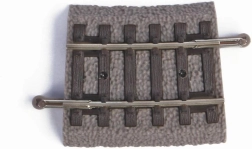 Piko binario curvo R1 7,5° con massicciata H0