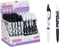 Penna a sfera con motivo gatto