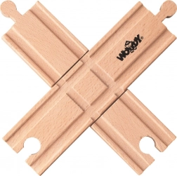 Incrocio ferroviario per piste in legno