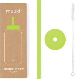MUUKI Lounge Cannuccia con Coperchio Electric Lime
