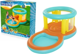 Bestway Jumptopia 2-in-1 parco giochi gonfiabile per bambini con piscina poco profonda e trampolino