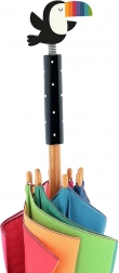 Ombrello per bambini con tucano – design arcobaleno Andy Westface