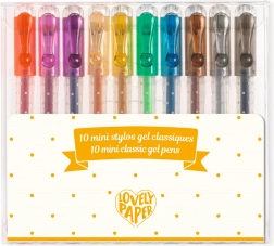 DJECO Set di 10 penne mini gel