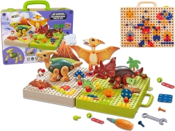 Costruzioni con dinosauri e cacciavite