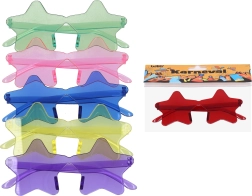 Occhiali di carnevale a forma di stella – in plastica