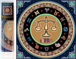 Norimpex pittura diamantata 7D – segno zodiacale Bilancia 30 × 30 cm
