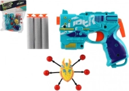 Pistola di schiuma con proiettili e alieno