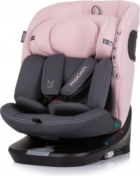 Seggiolino auto i-Size 40–150 cm con ISOFIX e base girevole, Flamingo