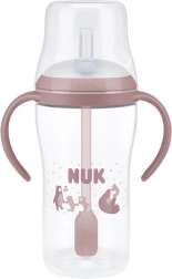 Biberon per neonati NUK Perfect Match con cannuccia in silicone 260 ml, controllo della temperatura