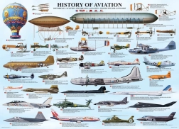 EUROGRAPHICS Puzzle Storia dell'aviazione 1000 pezzi