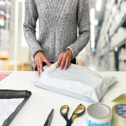 Buste postali in polietilene bianche A3 310 × 420 mm, confezione da 50 pz