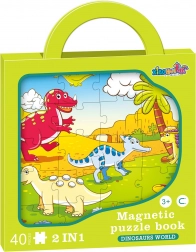 Puzzle magnetico dinosauri 2in1 – 40 pezzi