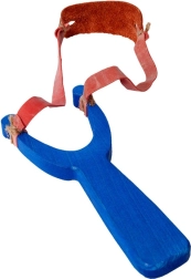 Fionda di legno blu