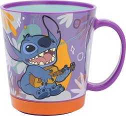Tazza in plastica con fondo antiscivolo STITCH 410 ml