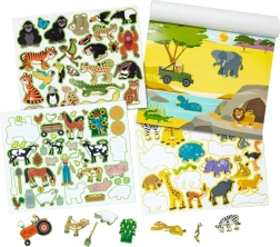 Adesivi riutilizzabili Animali e ambienti Melissa & Doug
