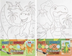 Dipingere per numeri - Dinosauri
