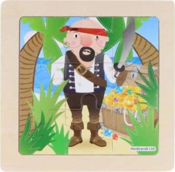 Puzzle in legno pirata 9 pezzi