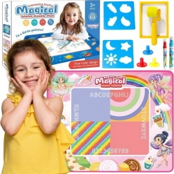 Woopie tappetino da disegno ad acqua XXL 100 × 80 cm – fate, rosa