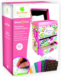 Stick & Fun cofanetto portagioie 3D a mosaico per bambini