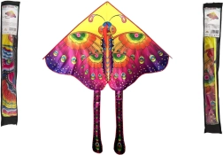 Aquilone volante in nylon con motivo farfalla 145 × 80 cm