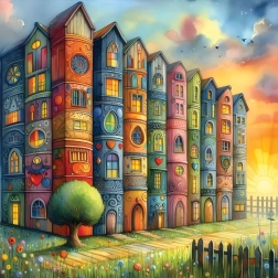Puzzle Booktown 1023 pezzi
