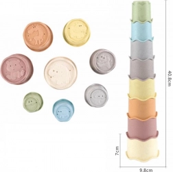 Bicchieri impilabili per bambini, set da 8 pezzi