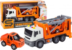 Luci e suoni multifunzione Camion bisarca 1:16 Arancione Autocar