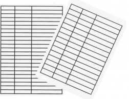 Sottomano rigato per quaderno A5 in plastica rigida