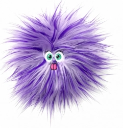 Peluche morbido FLUFFY FRIENDS con effetto pop