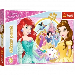 puzzle 100 pezzi con glitter – ricordi di BELLA e ARIEL di TREFL