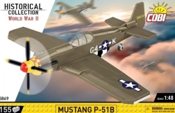 Set di costruzione COBI WWII – aereo MUSTANG P-51B 1:48 (158 pezzi)