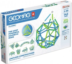Geomag Classic Recycled set di costruzione magnetico 142 pezzi – blu e verde