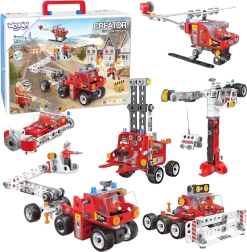 Set di costruzioni di veicoli antincendio Woopie Creator City