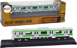 Modello in metallo di carrozza ferroviaria 1:48 – argento