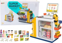 Supermercato per bambini con cassa e scanner con luci e suoni