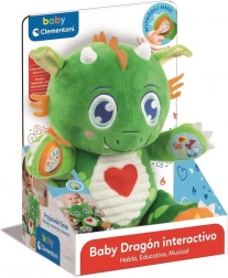 Clementoni baby drago amichevole – peluche interattivo