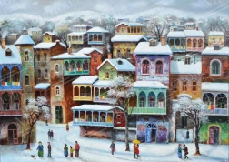 Puzzle neve nella vecchia Tbilisi 1000 pezzi