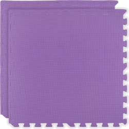 Humbi tappetino in schiuma 120 × 60 cm, grandi puzzle in schiuma impermeabili, viola, 2 pezzi